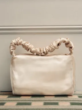 Ruched Organza Mini Bag | Cream