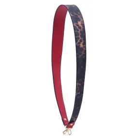 Accessory - Leopard print/Solid Red reversible replacement Fashion Shoulder Strap