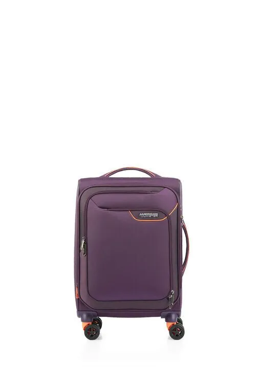 AMERICAN TOURISTER APPLITE 4 ECO SPINNER 55CM Carry-on EXP TSA - PURPLE/ORANGE