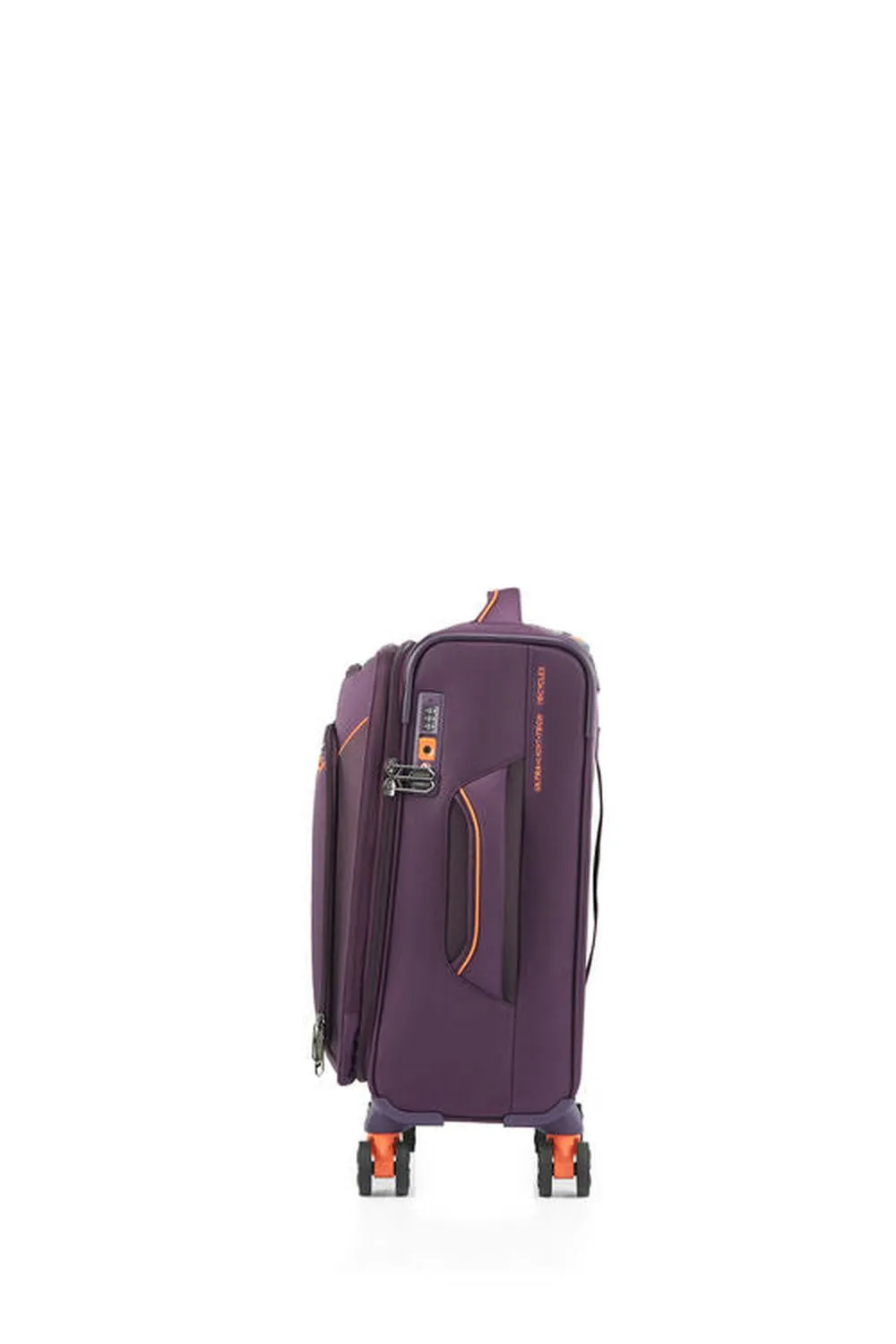 AMERICAN TOURISTER APPLITE 4 ECO SPINNER 55CM Carry-on EXP TSA - PURPLE/ORANGE