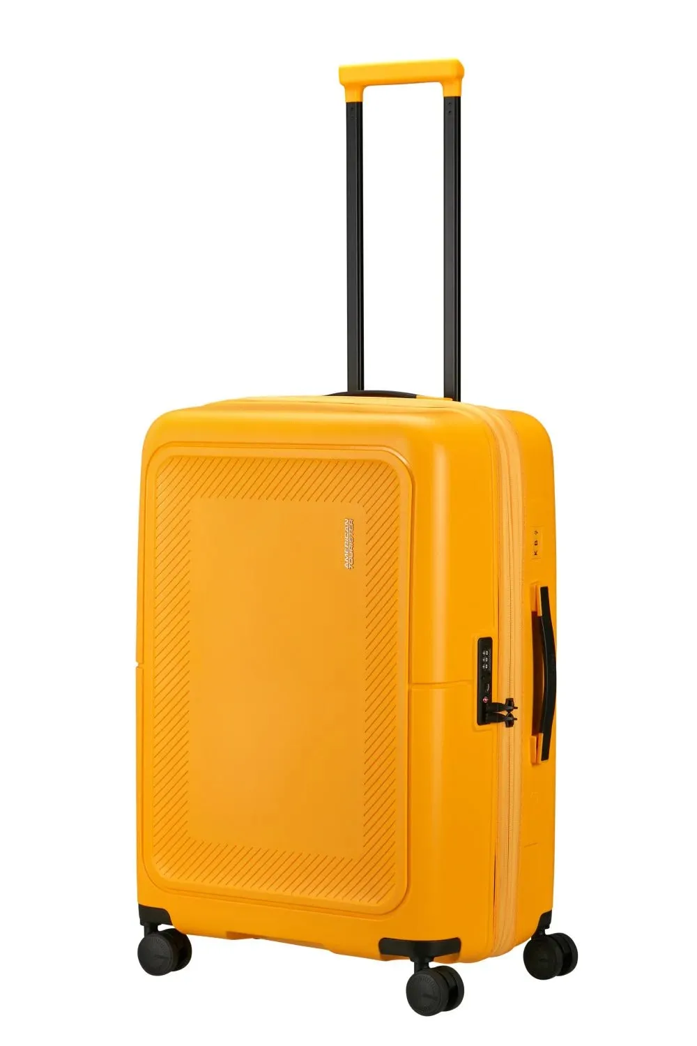 American Tourister Dashpop 67cm Medium Spinner - Expandable | Golden Yellow