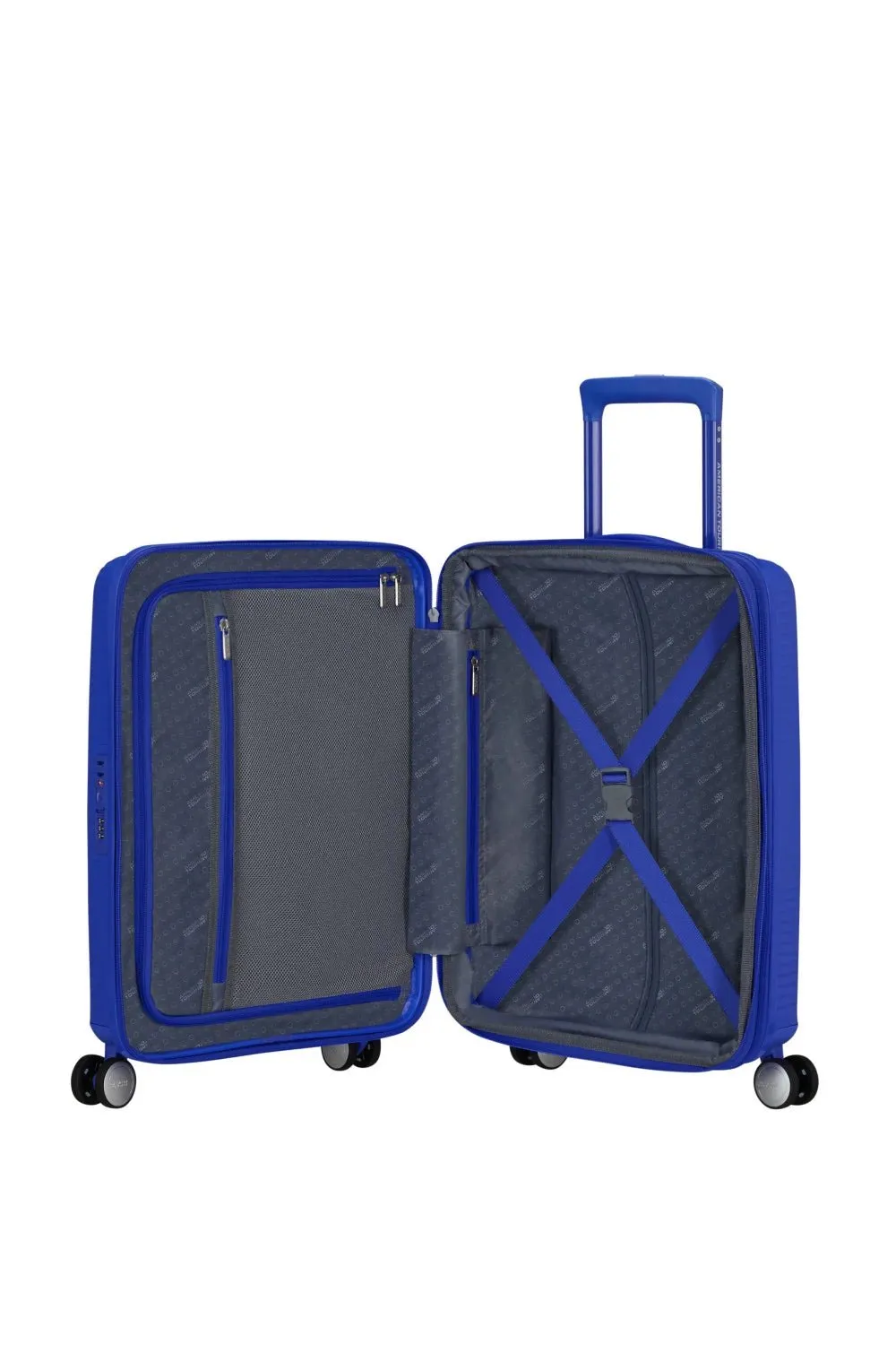 American Tourister Soundbox 55cm Cabin Spinner - Expandable | Cobalt Blue