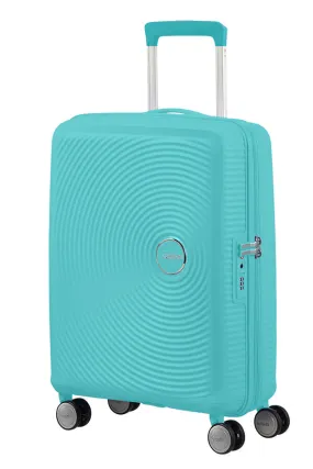 American Tourister Soundbox 55cm Cabin Spinner - Expandable | Poolside Blue