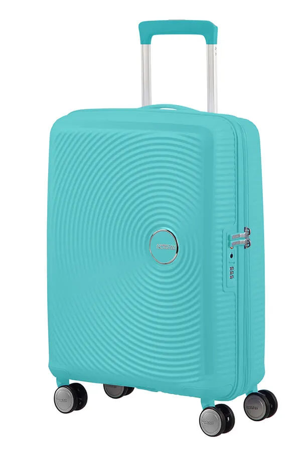 American Tourister Soundbox 55cm Cabin Spinner - Expandable | Poolside Blue