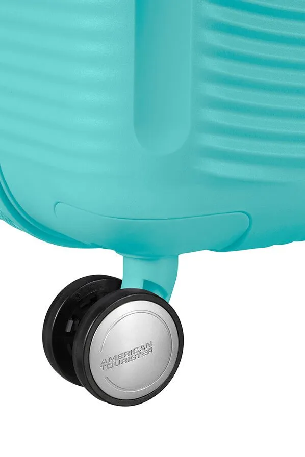 American Tourister Soundbox 55cm Cabin Spinner - Expandable | Poolside Blue