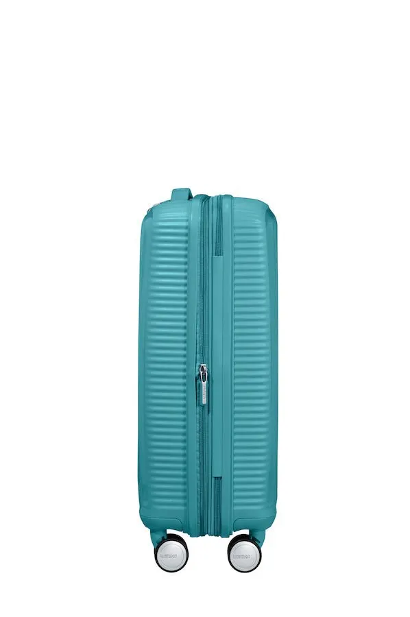 American Tourister Soundbox 55cm Cabin Spinner - Expandable | Turquoise Tonic