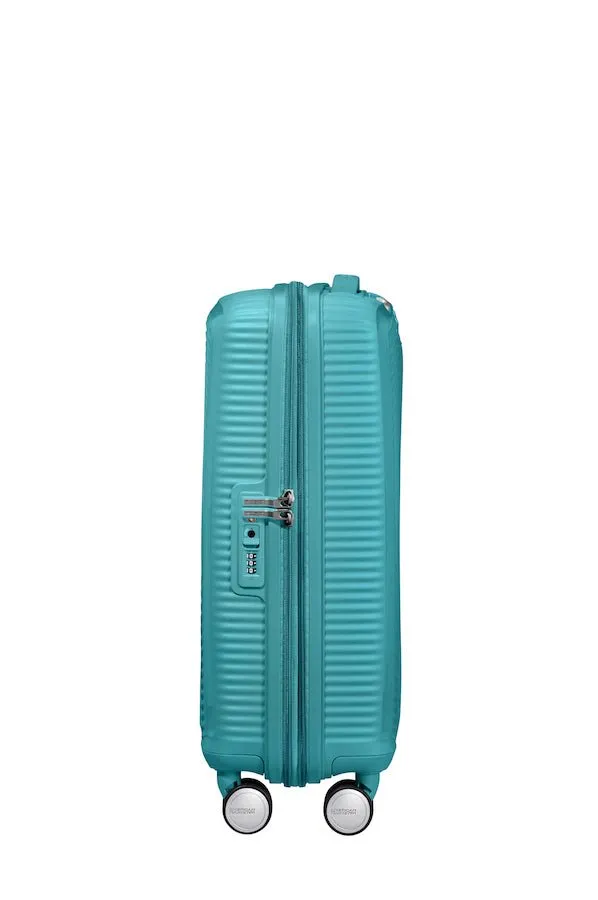 American Tourister Soundbox 55cm Cabin Spinner - Expandable | Turquoise Tonic