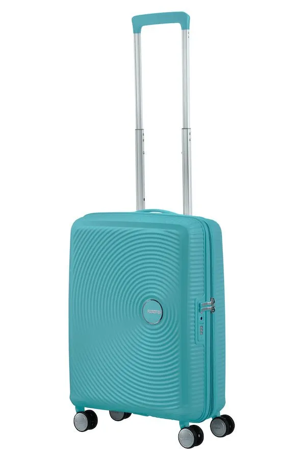 American Tourister Soundbox 55cm Cabin Spinner - Expandable | Turquoise Tonic