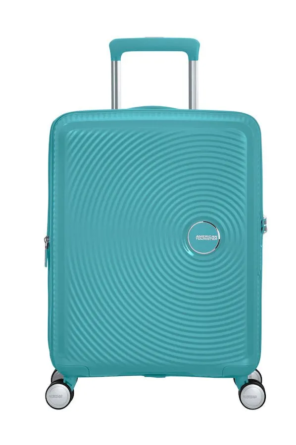 American Tourister Soundbox 55cm Cabin Spinner - Expandable | Turquoise Tonic