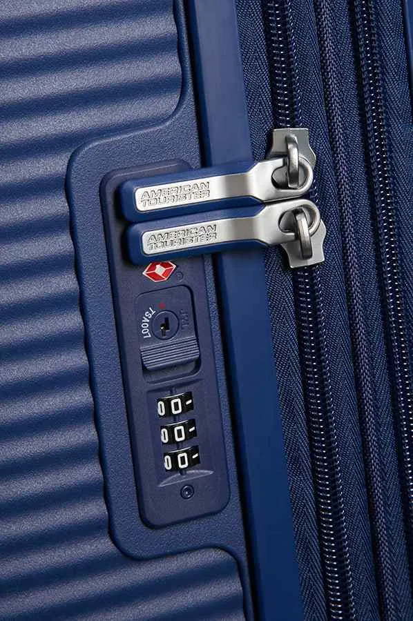 American Tourister Soundbox 67cm Medium Spinner-Expandable | Midnight Navy