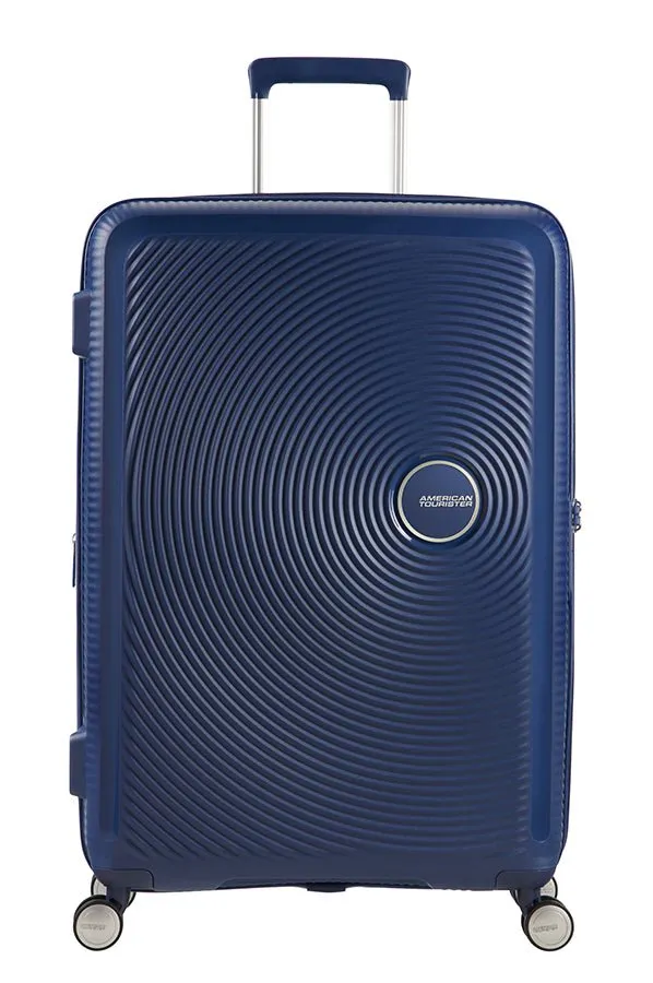 American Tourister Soundbox 67cm Medium Spinner-Expandable | Midnight Navy