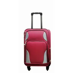 Barak Trolley Luggage, Burgundy, Large