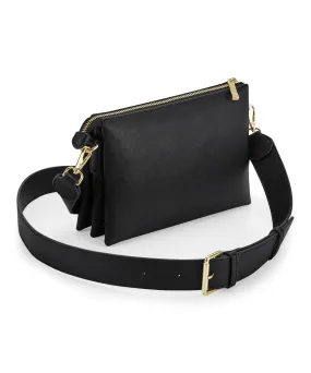 Black - Boutique soft cross-body bag