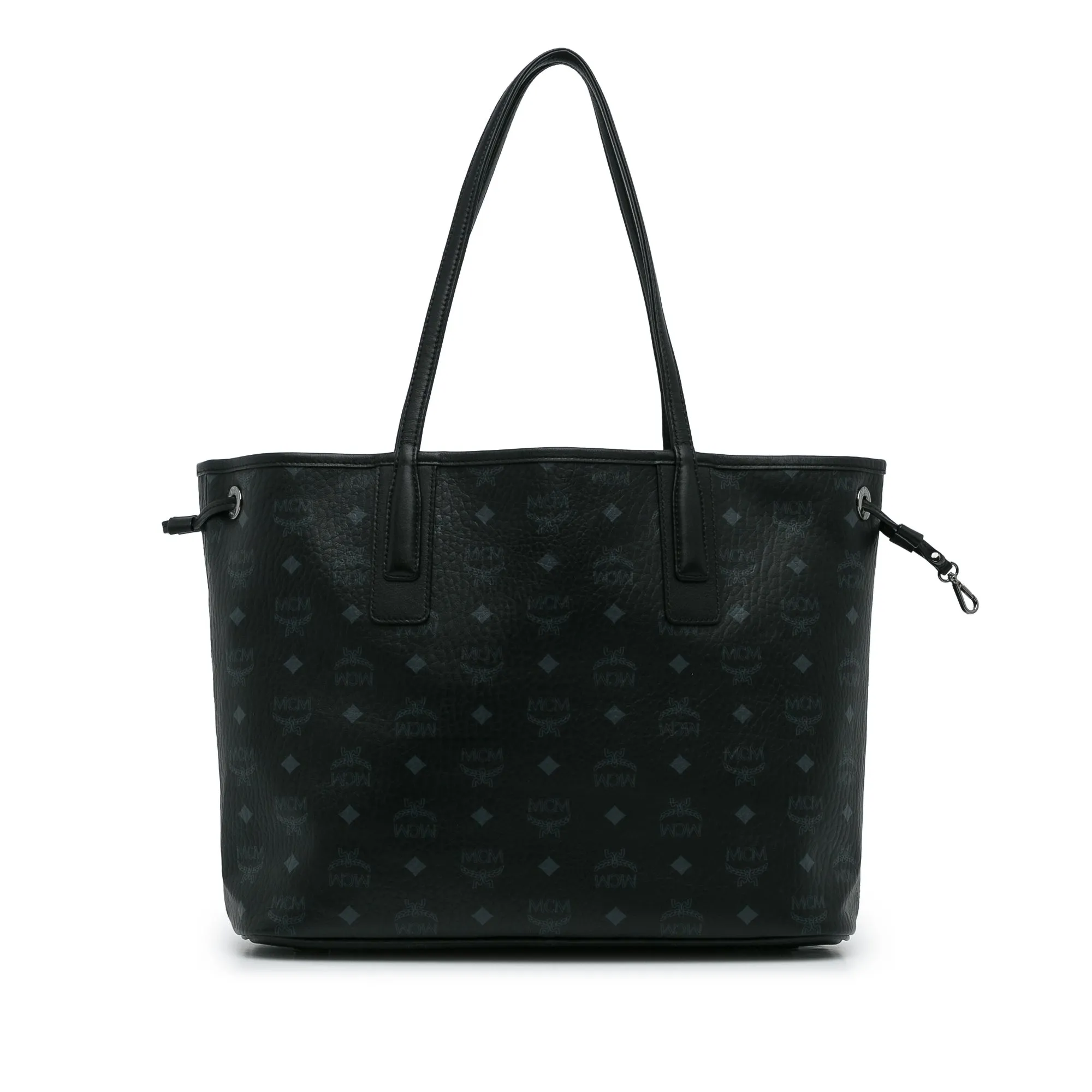 Black MCM Visetos Reversible Liz Tote Bag