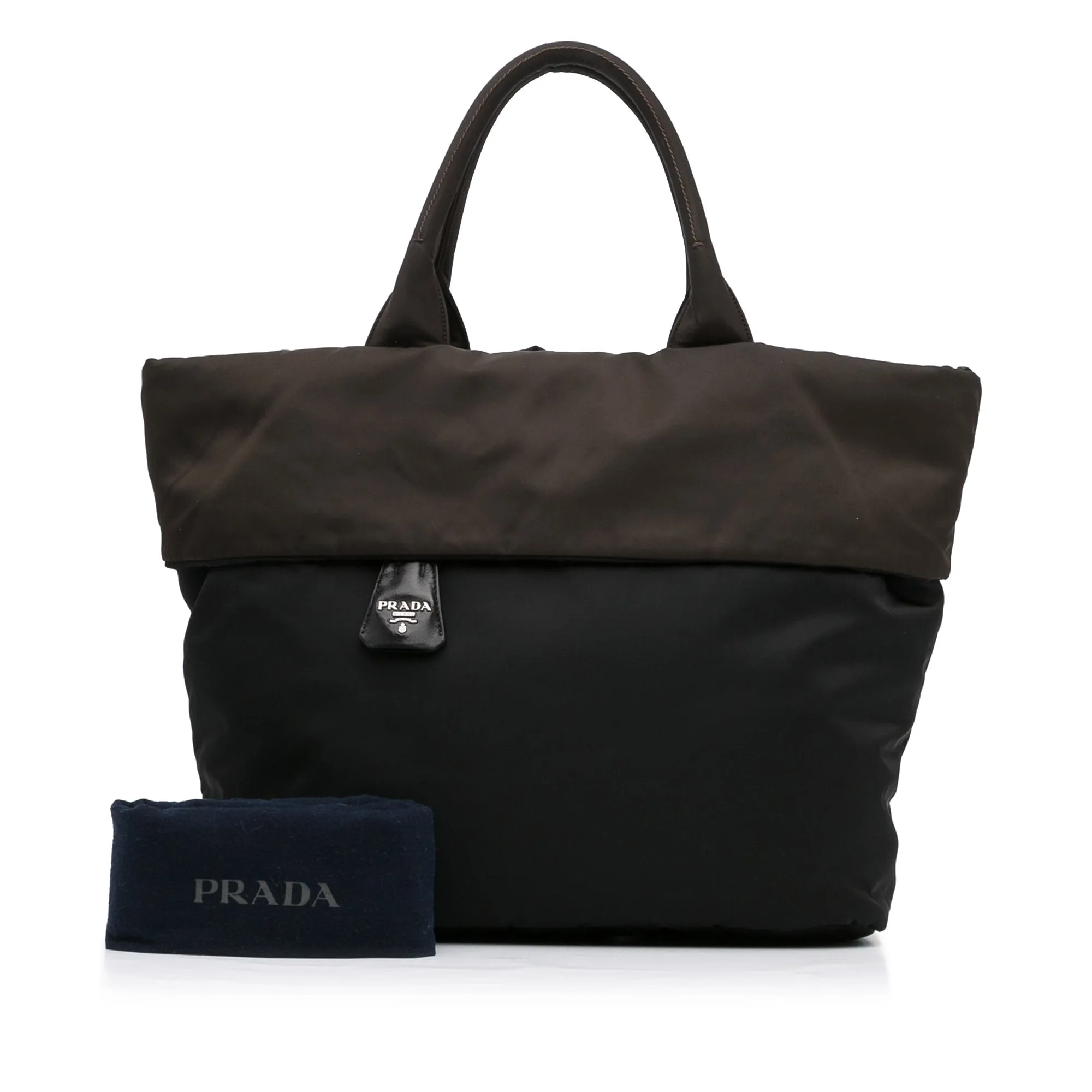 Black Prada Tessuto Reversible Tote