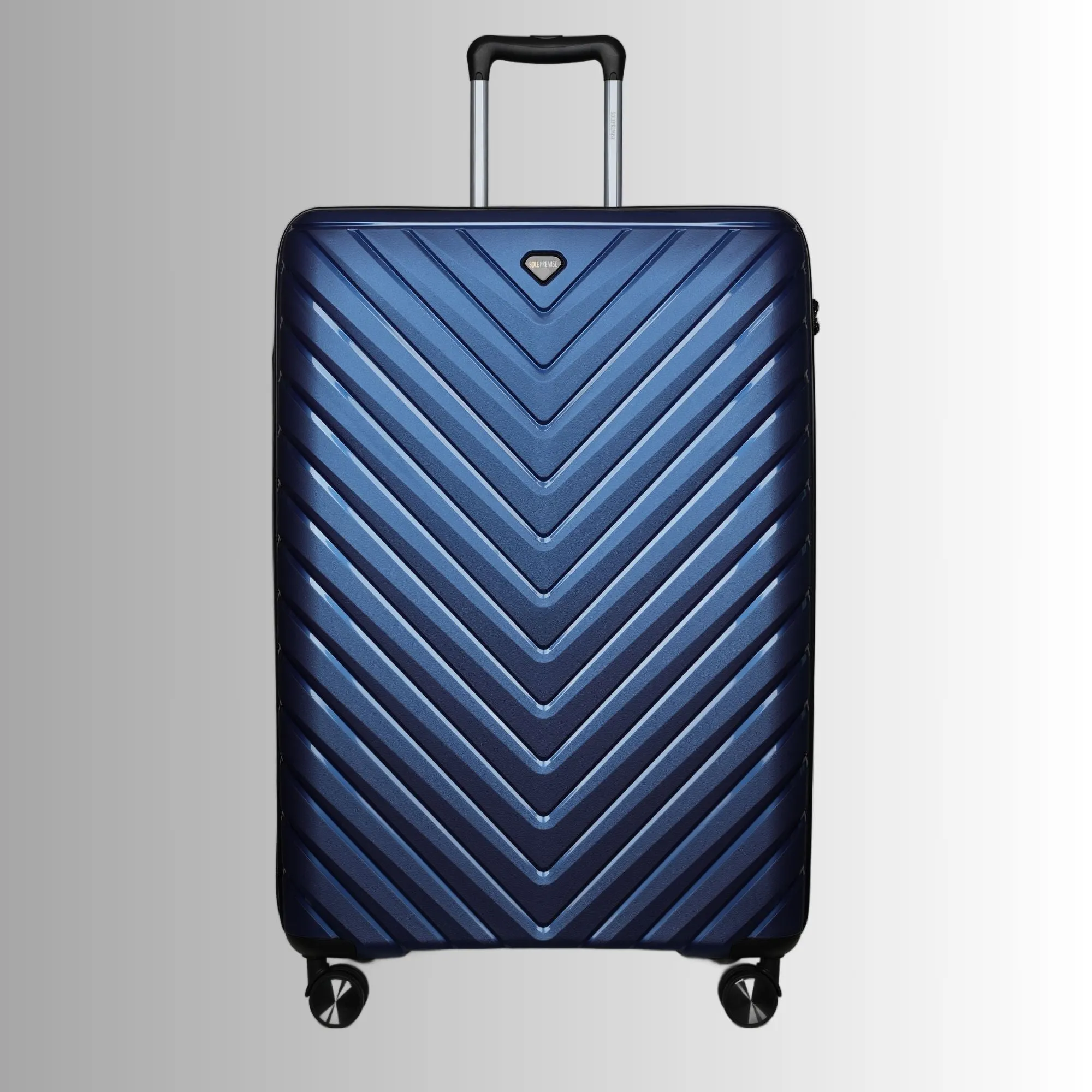 Blue Hardcase Roller Luggage 28' with 360° Wheels & TSA Lock