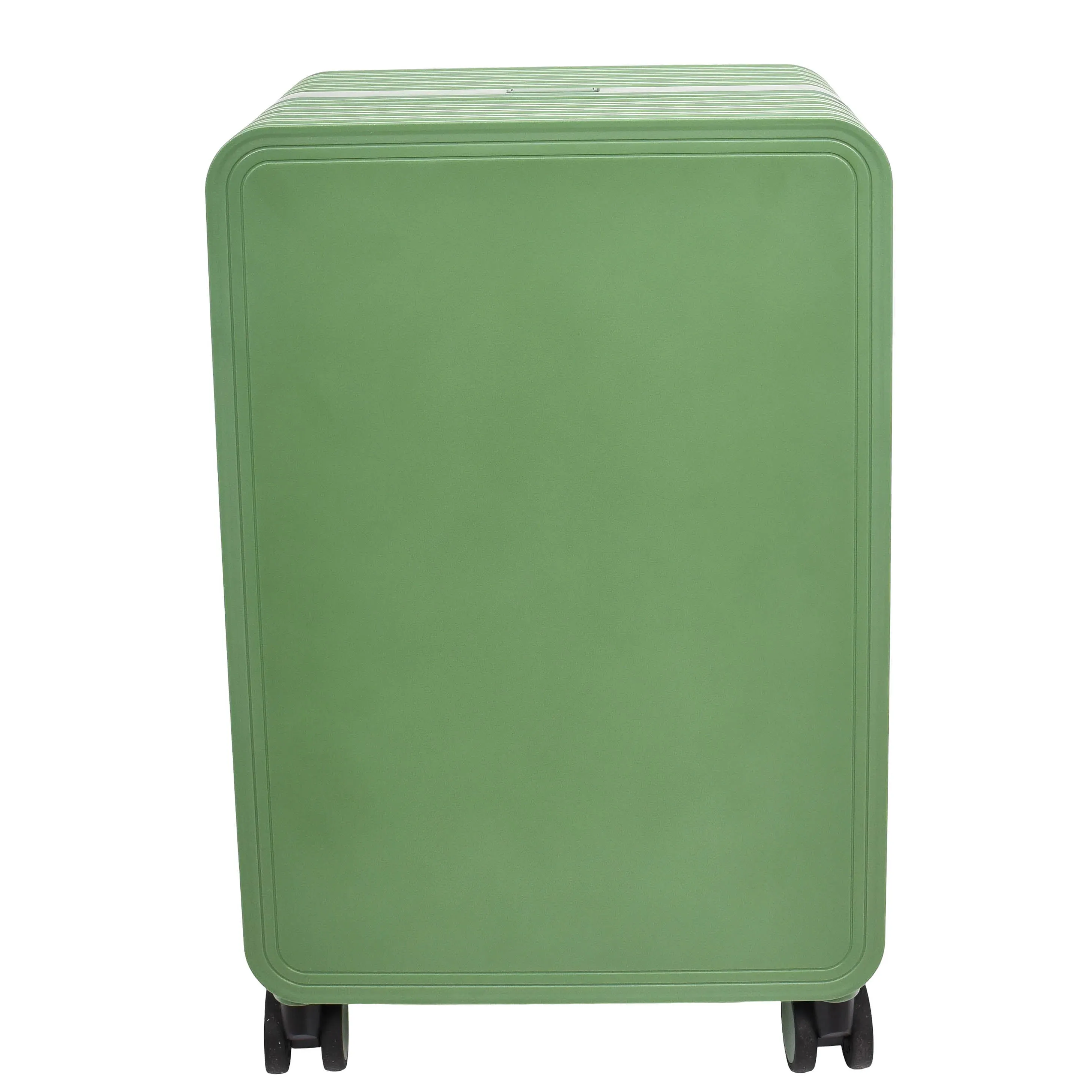 Cabin Size Suitcase 4 Wheels Hard Shell USB Port TSA Lock Travel Luggage Savant Green