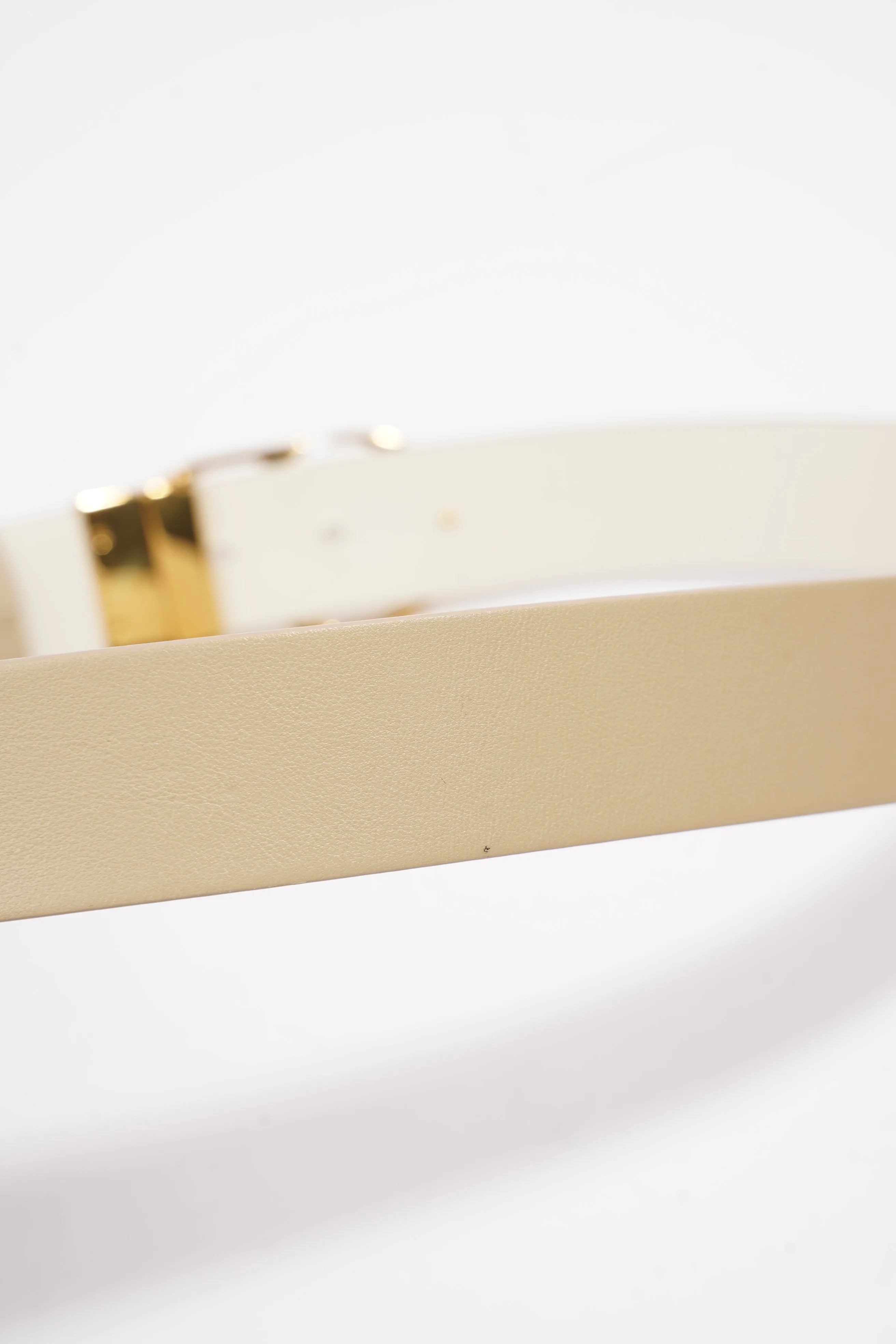 Christian Dior 30 Montaigne Reversible Belt Cream / Beige Leather 95cm 38"