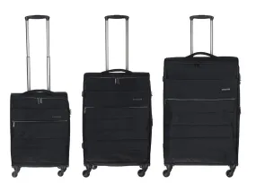 Conwood Expandable Spinner Luggage Set | Black