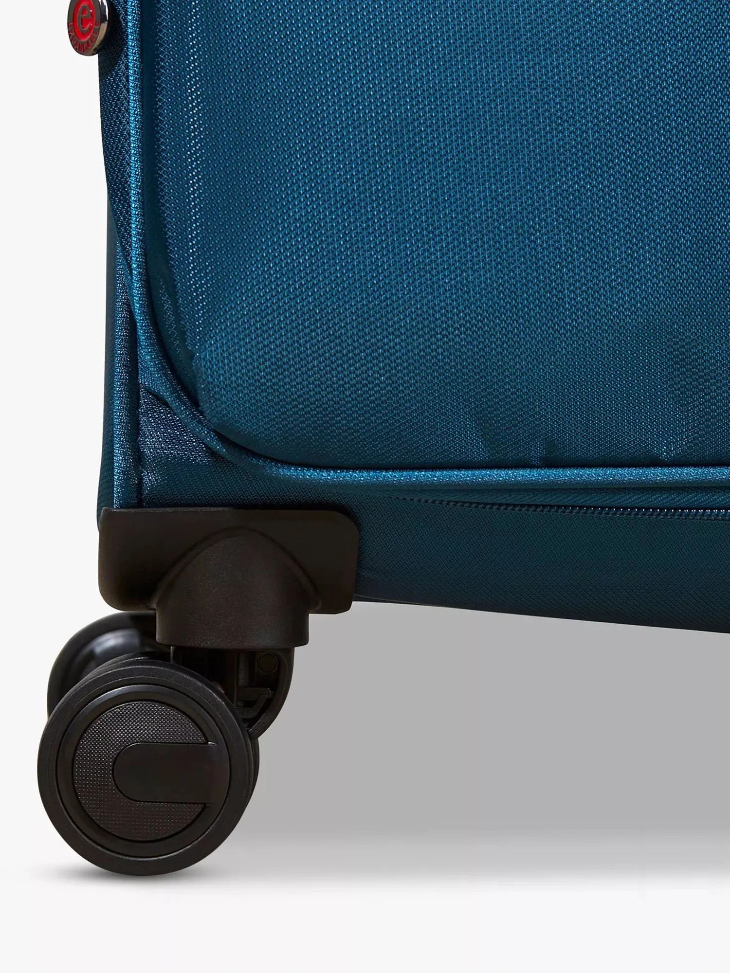 DELUXE Lite 8-Wheel Soft Shell Suitcase, Set of 3 - Teal