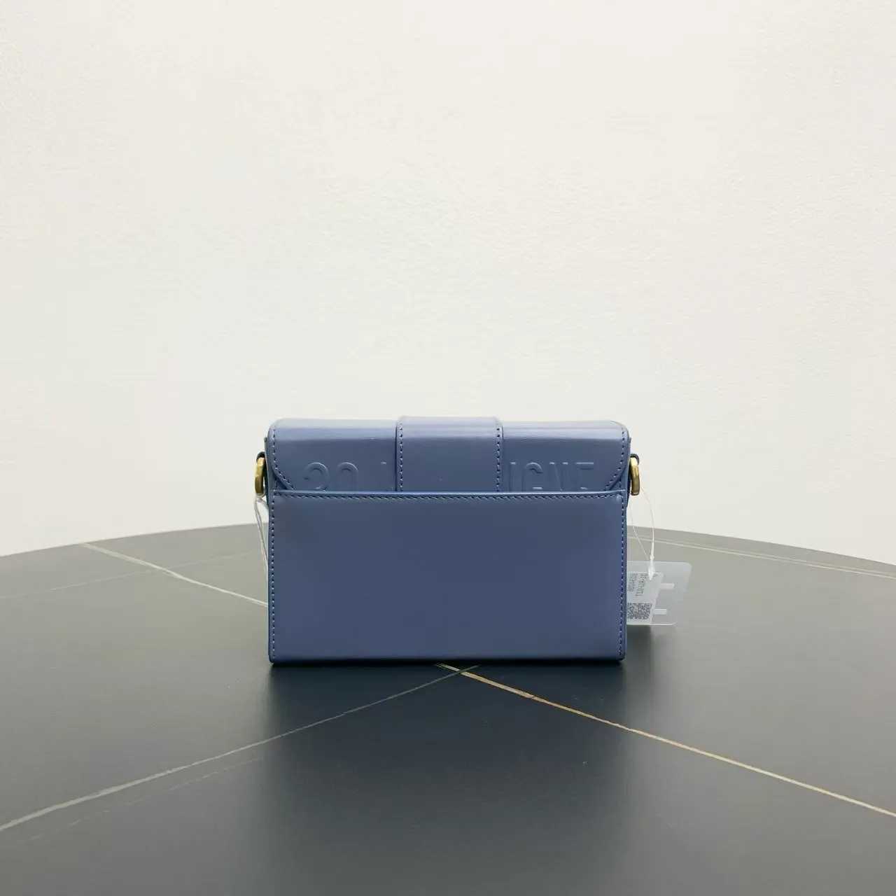 Dior Trunk19 Blue Leather Crossbody Bag Compact Size