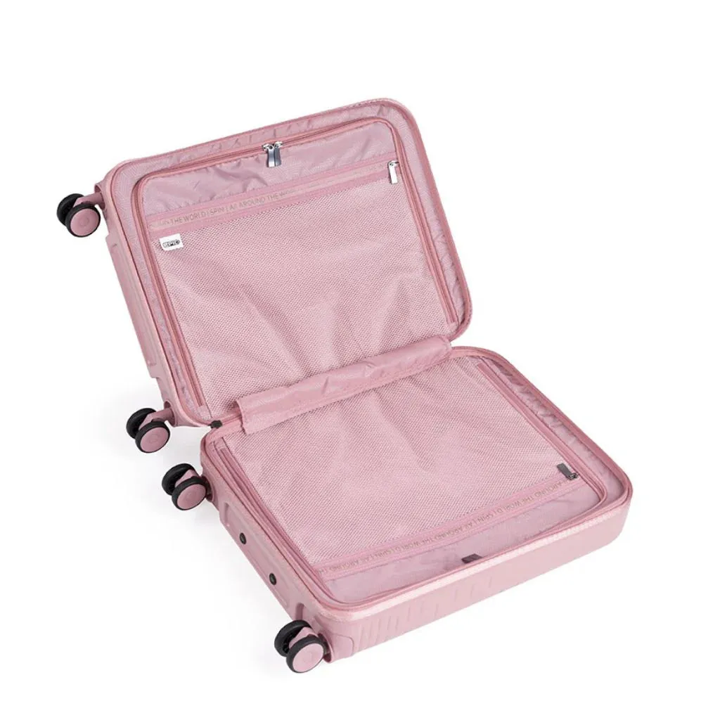 Epic Spin - 2 Piece Hardside Luggage Duo - Pink