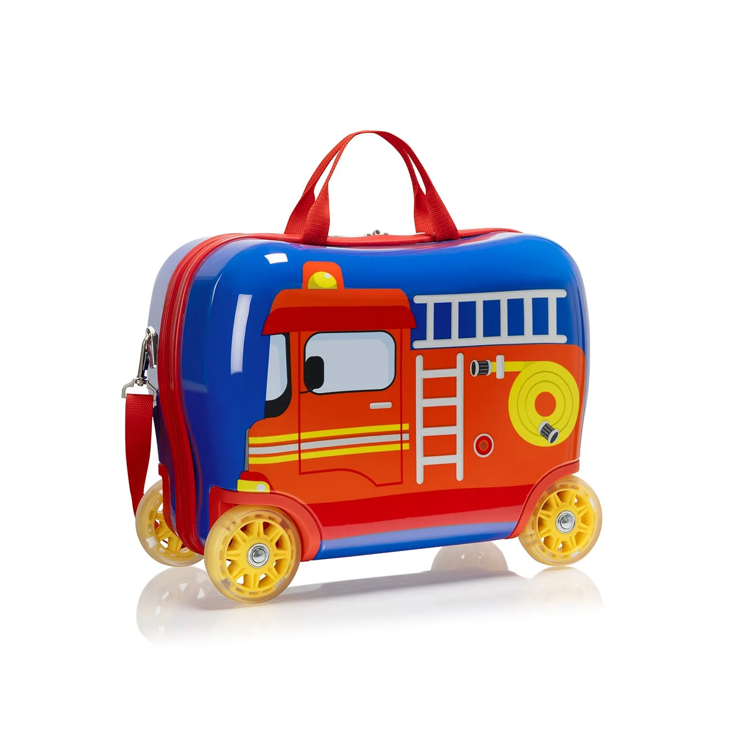 Fire Truck Ride-on Luggage - (HEYS-HSRL-RO-02-23AR) | Light up Wheels