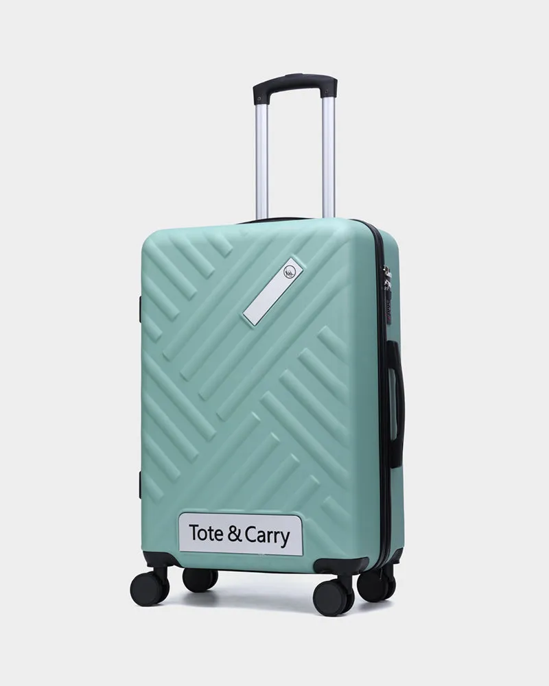 Hard Case 3 Piece Luggage Set in Crystal Green