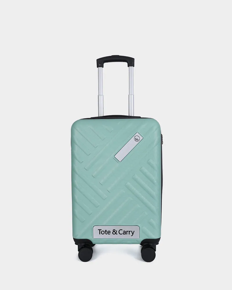 Hard Case 3 Piece Luggage Set in Crystal Green