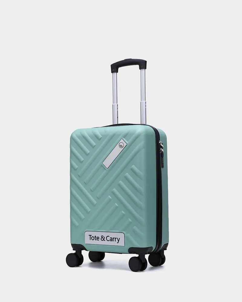 Hard Case 3 Piece Luggage Set in Crystal Green