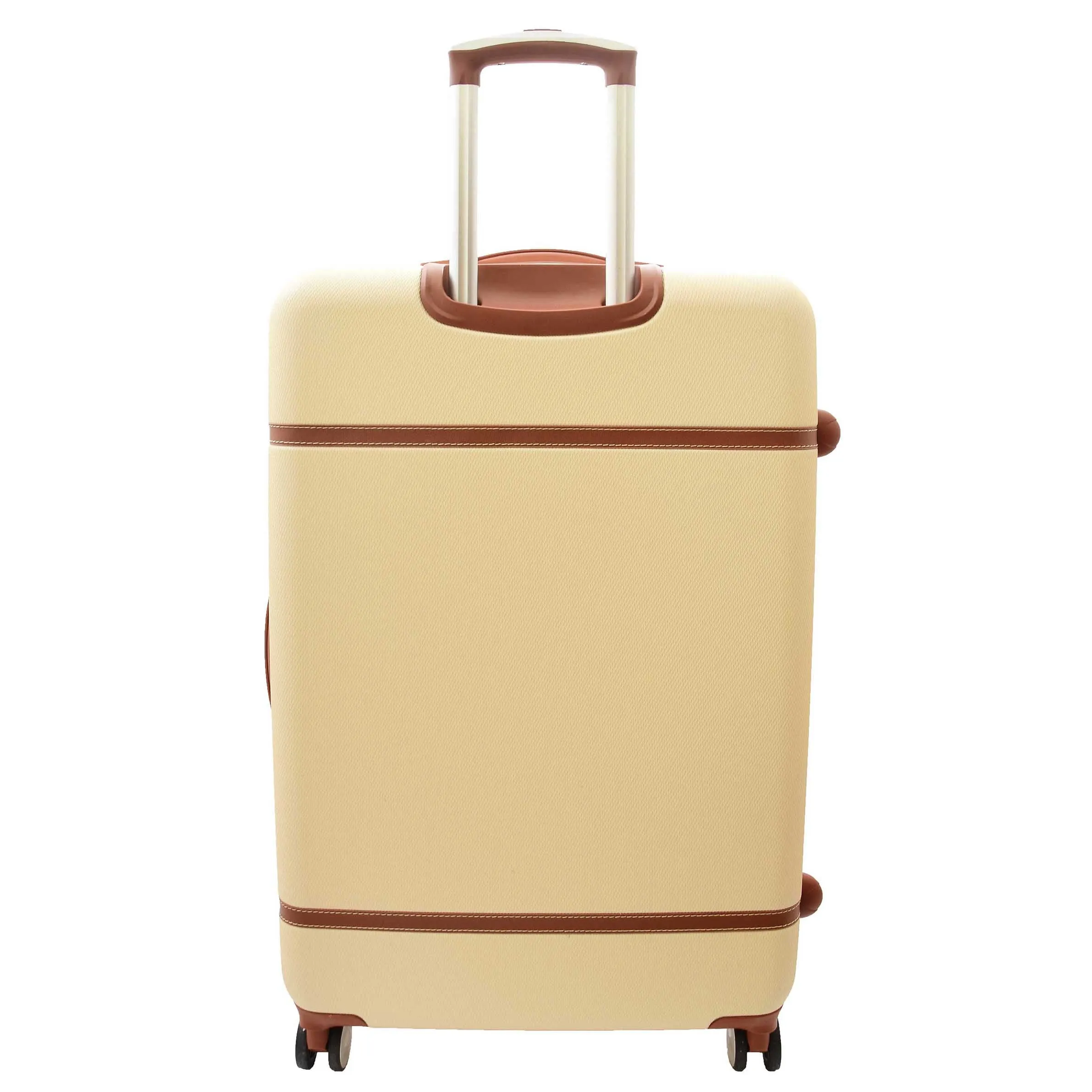 Hard Shell Retro Expandable Four Wheel Luggage Jupiter Milky