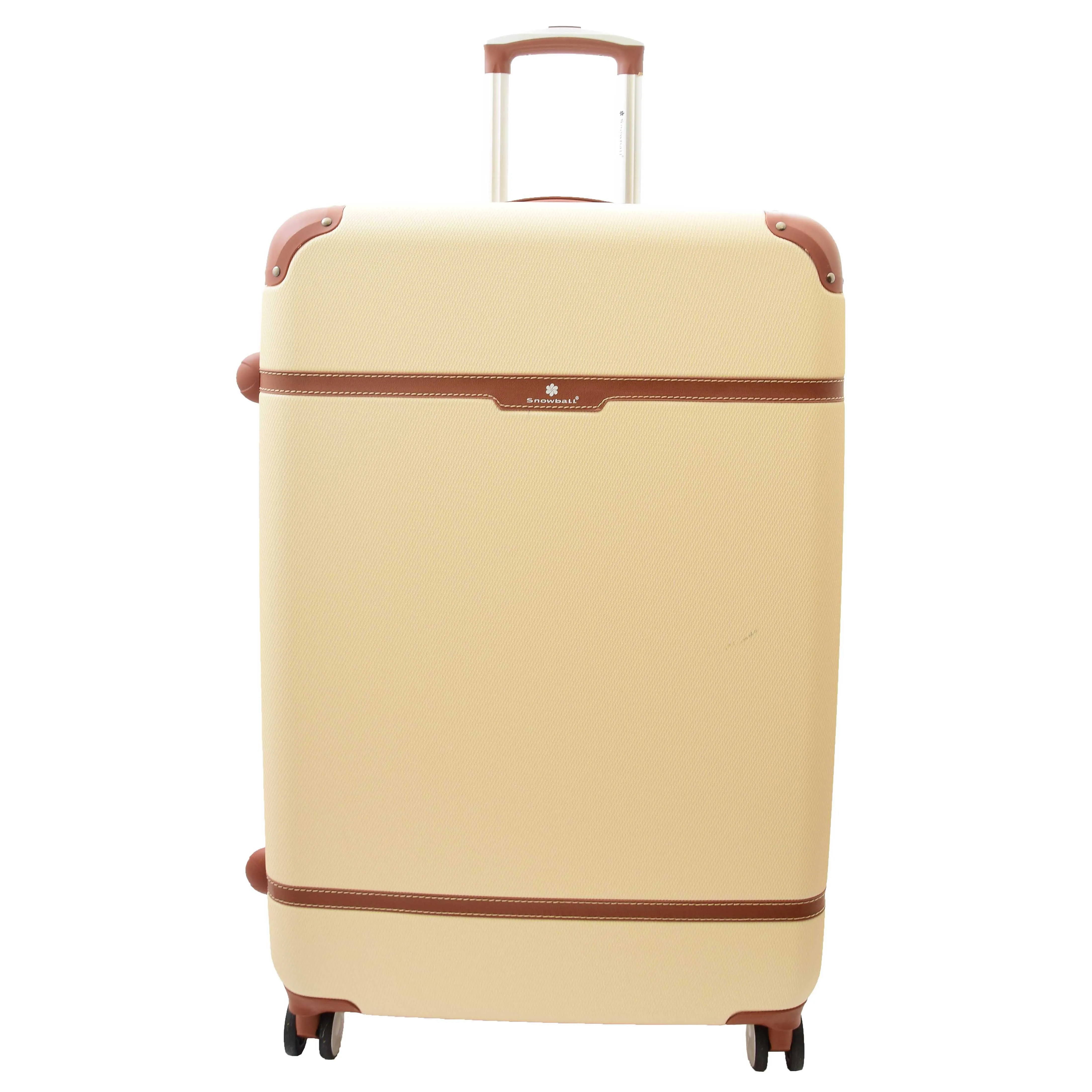 Hard Shell Retro Expandable Four Wheel Luggage Jupiter Milky