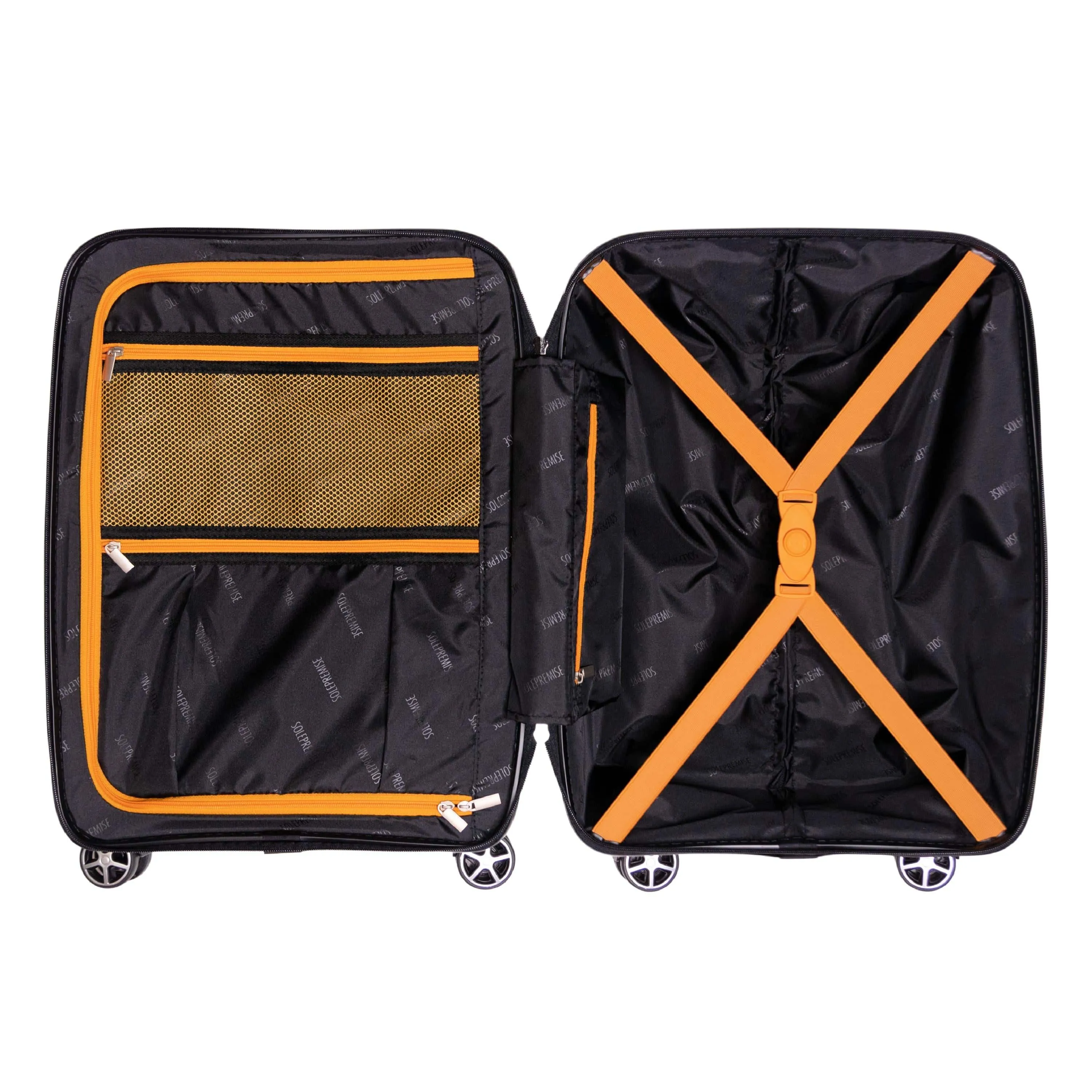 Hardcase Roller Luggage 20' with 360° Wheels & TSA Lock (Carry On)