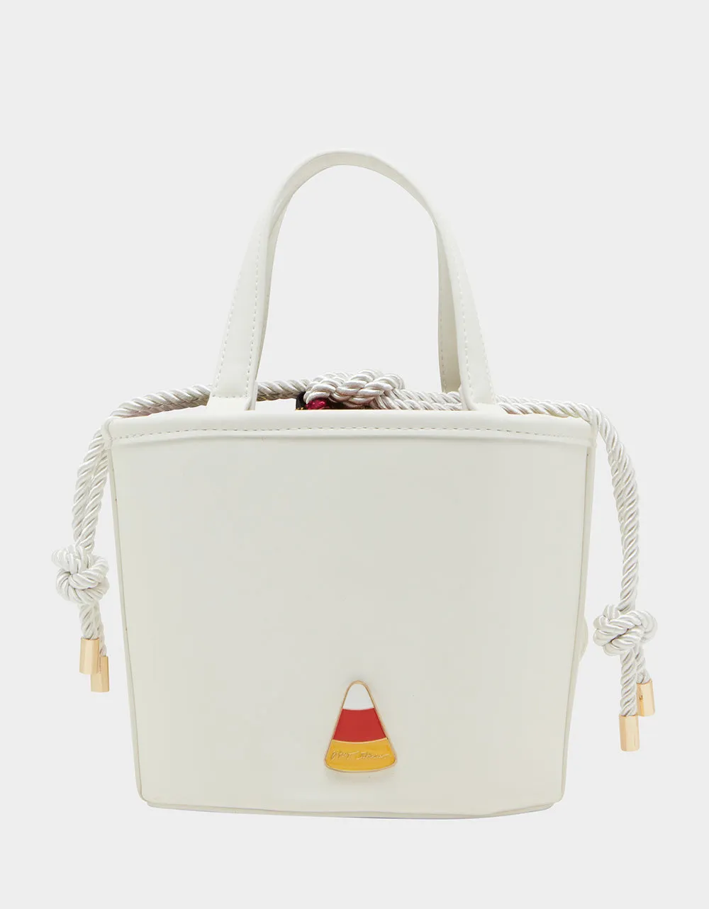 KITSCH GIMMIE CANDY GHOST BUCKET BAG WHITE