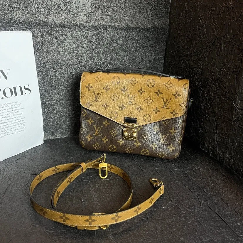 Louis Vuitton Monogram Caramel Color Postman Bag 24cm