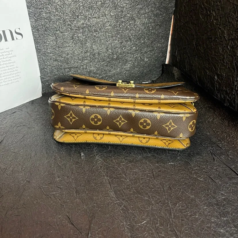 Louis Vuitton Monogram Caramel Color Postman Bag 24cm