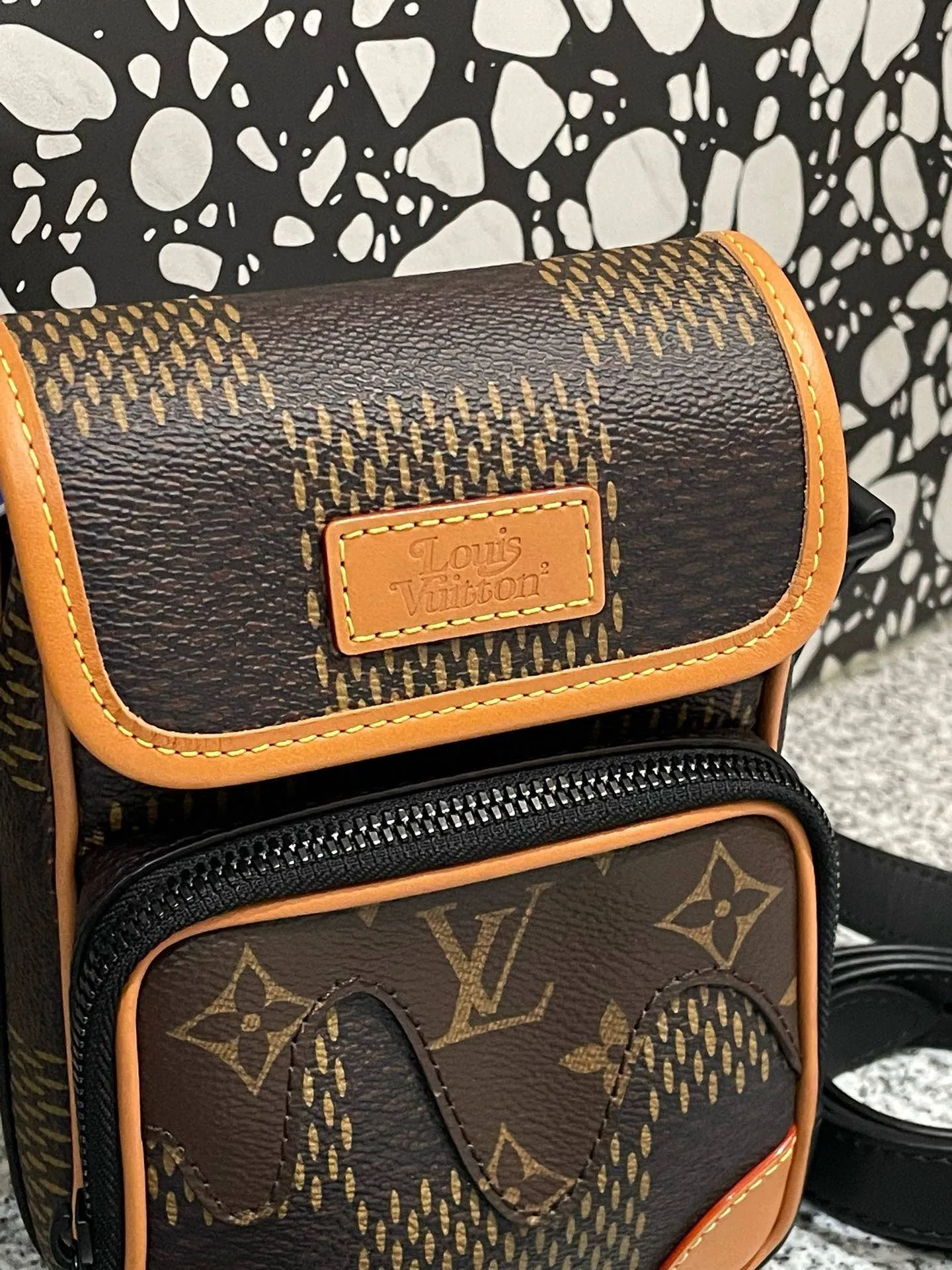 Louis Vuitton Nigo Monogram Brown Leather Camera Bag 2020 Collection