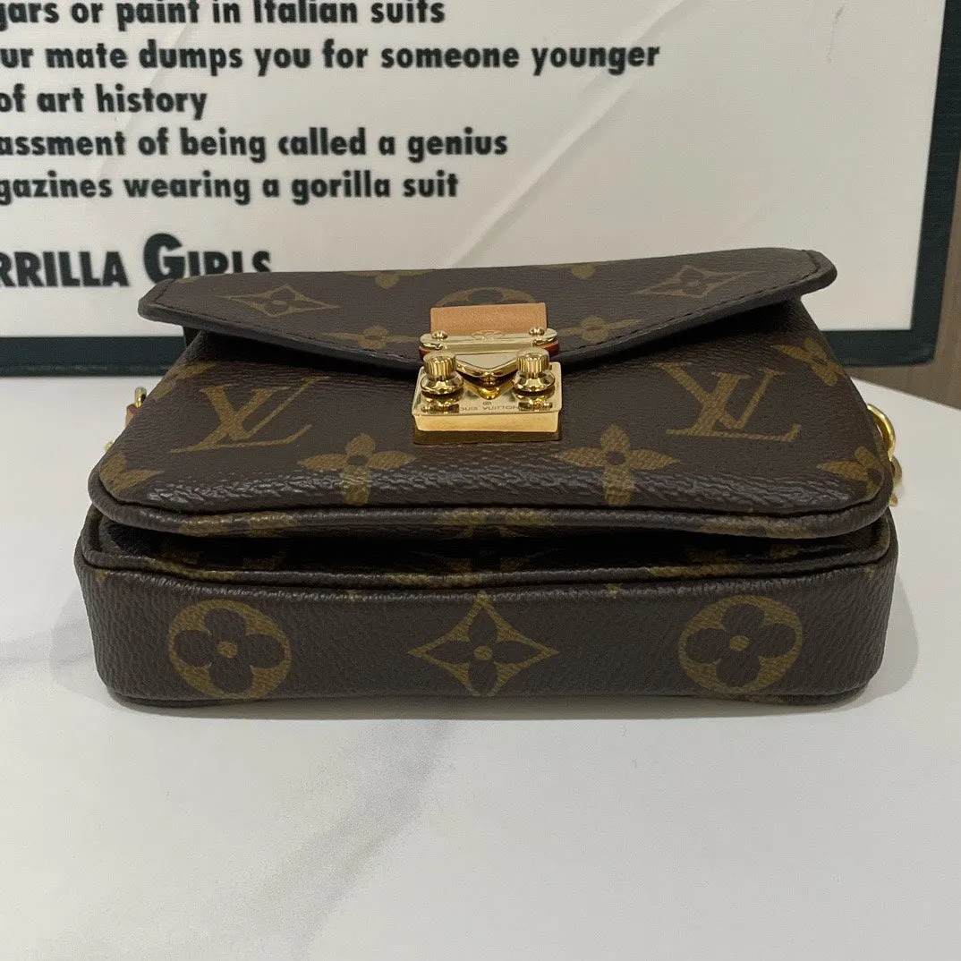 Louis Vuitton Pochette Métis Mini Monogram Brown Crossbody Bag