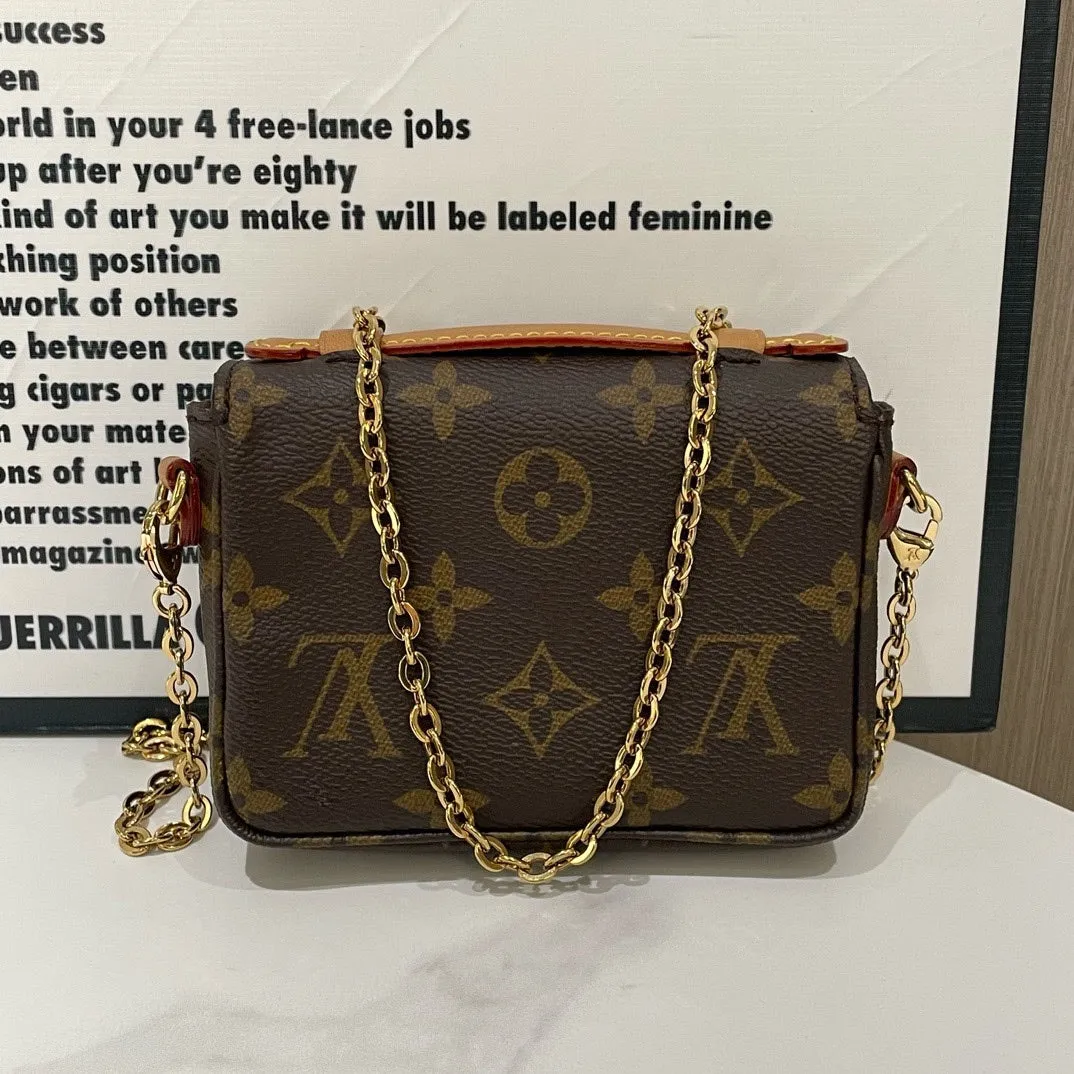 Louis Vuitton Pochette Métis Mini Monogram Brown Crossbody Bag