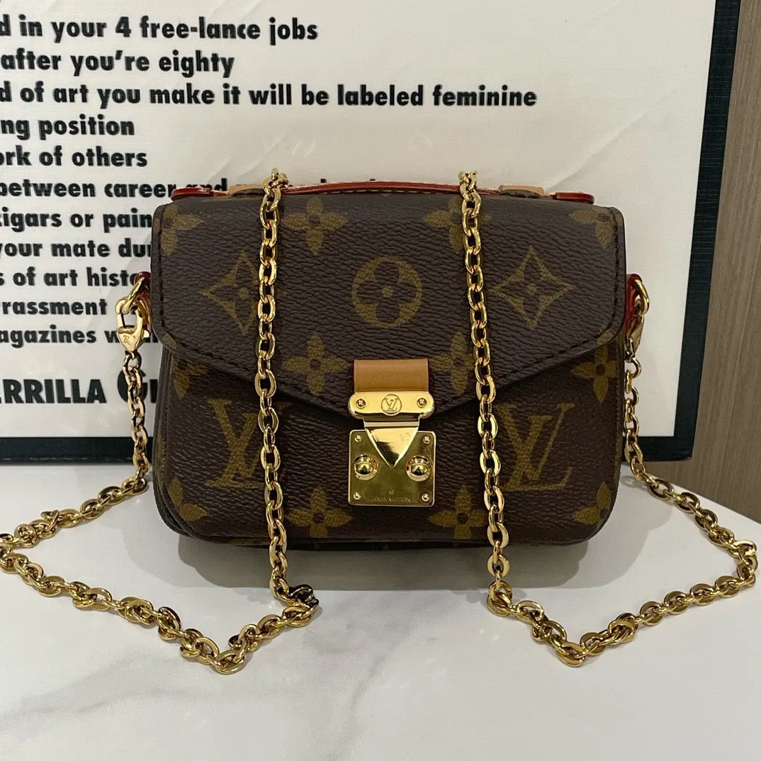 Louis Vuitton Pochette Métis Mini Monogram Brown Crossbody Bag