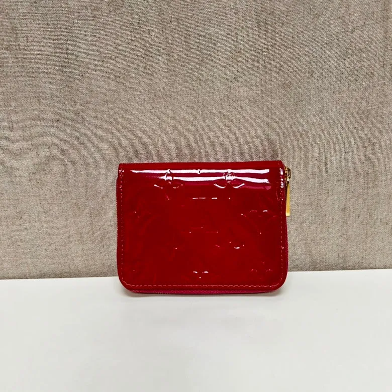 Louis Vuitton Red Patent Leather Compact Purse