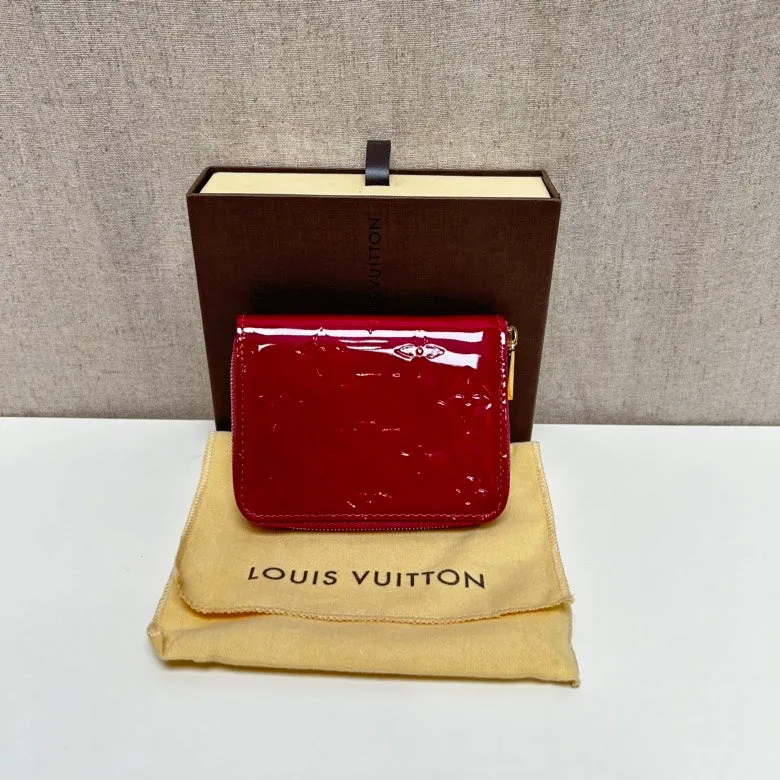 Louis Vuitton Red Patent Leather Compact Purse