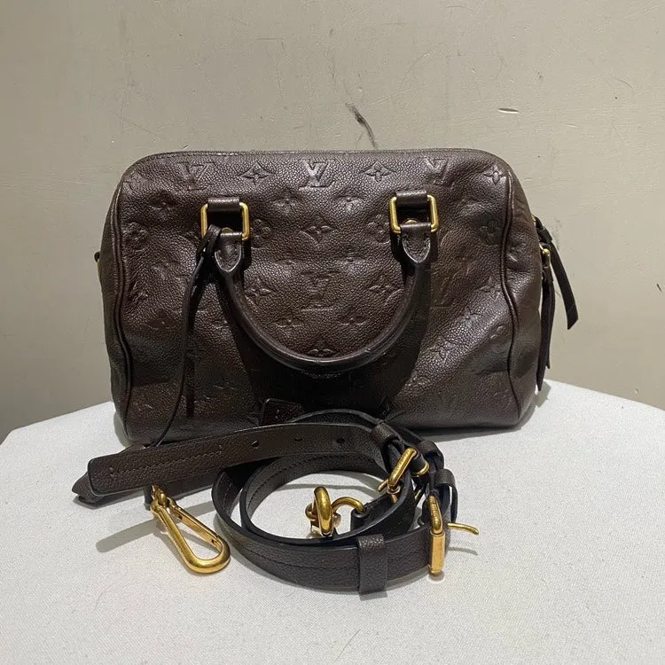 Louis Vuitton Speedy 25 Chocolate Brown Handbag