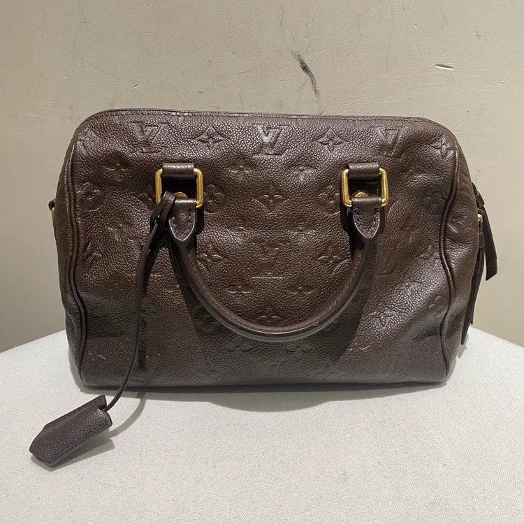 Louis Vuitton Speedy 25 Chocolate Brown Handbag