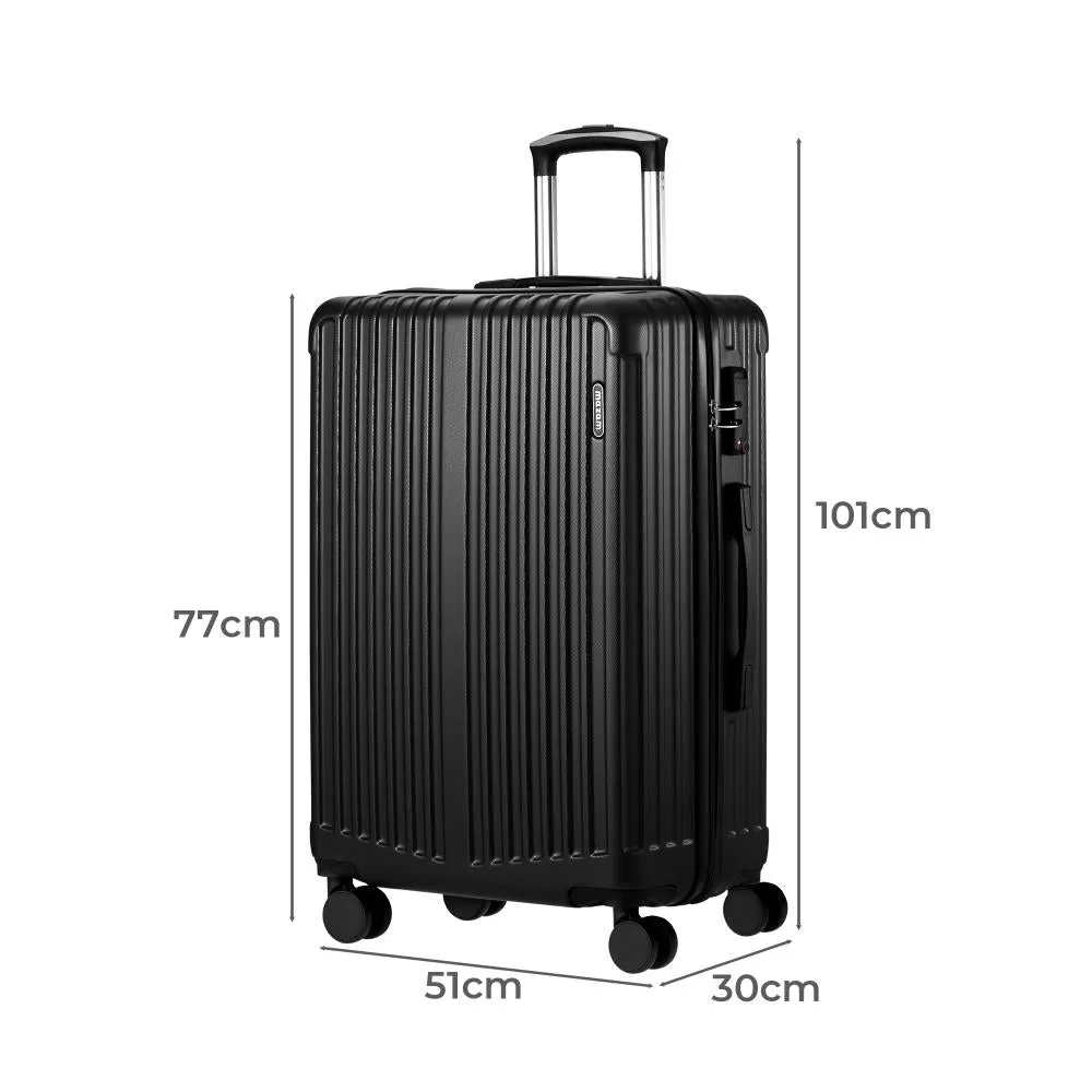 Mazam 28" Luggage Set Travel TSA Lock ABS Case Black