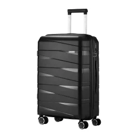 Mazam 28" Luggage Suitcase Trolley Set Travel TSA Lock Storage PP Case Black