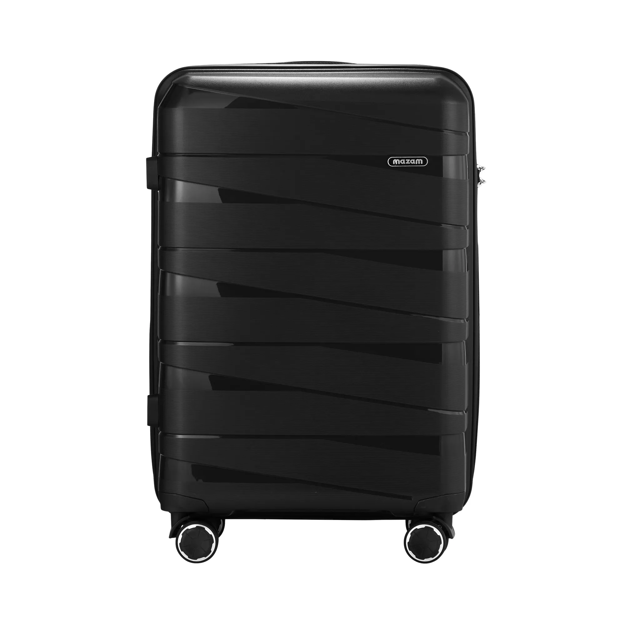 Mazam 28" Luggage Suitcase Trolley Set Travel TSA Lock Storage PP Case Black