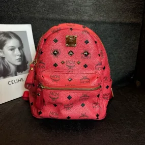 MCM Red Small Backpack 21cm