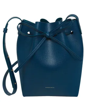 Mini Bucket Bag in Peacock