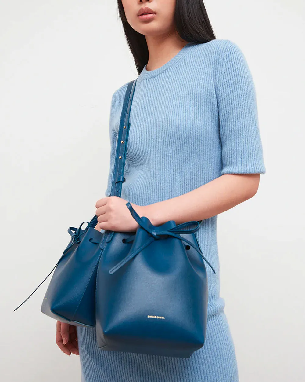 Mini Bucket Bag in Peacock